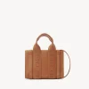 Sacs À Bandoulière-Chloé Mini Sac Cabas Woody A Bandoulière Caramel