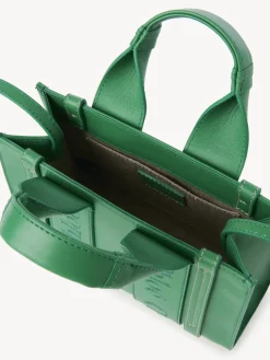 Sacs À Bandoulière-Chloé Mini Sac Cabas Woody A Bandoulière Pop Green