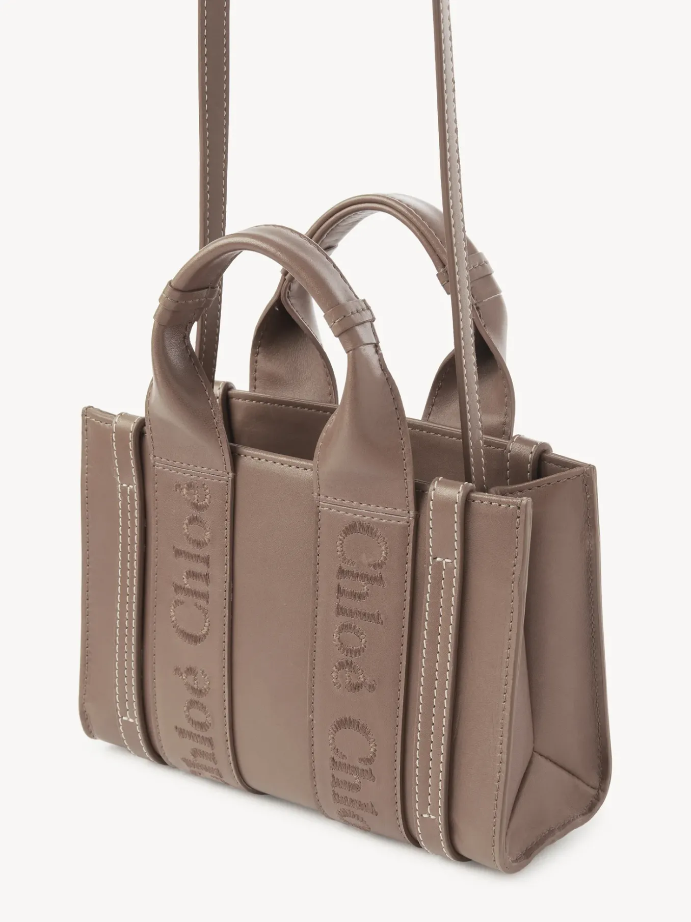Sacs À Bandoulière-Chloé Mini Sac Cabas Woody A Bandoulière Woodrose