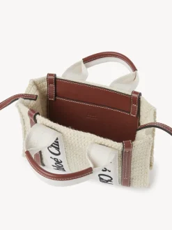 Sacs À Bandoulière-Chloé Mini Sac Cabas Woody A Bandoulière Brown - Beige 1