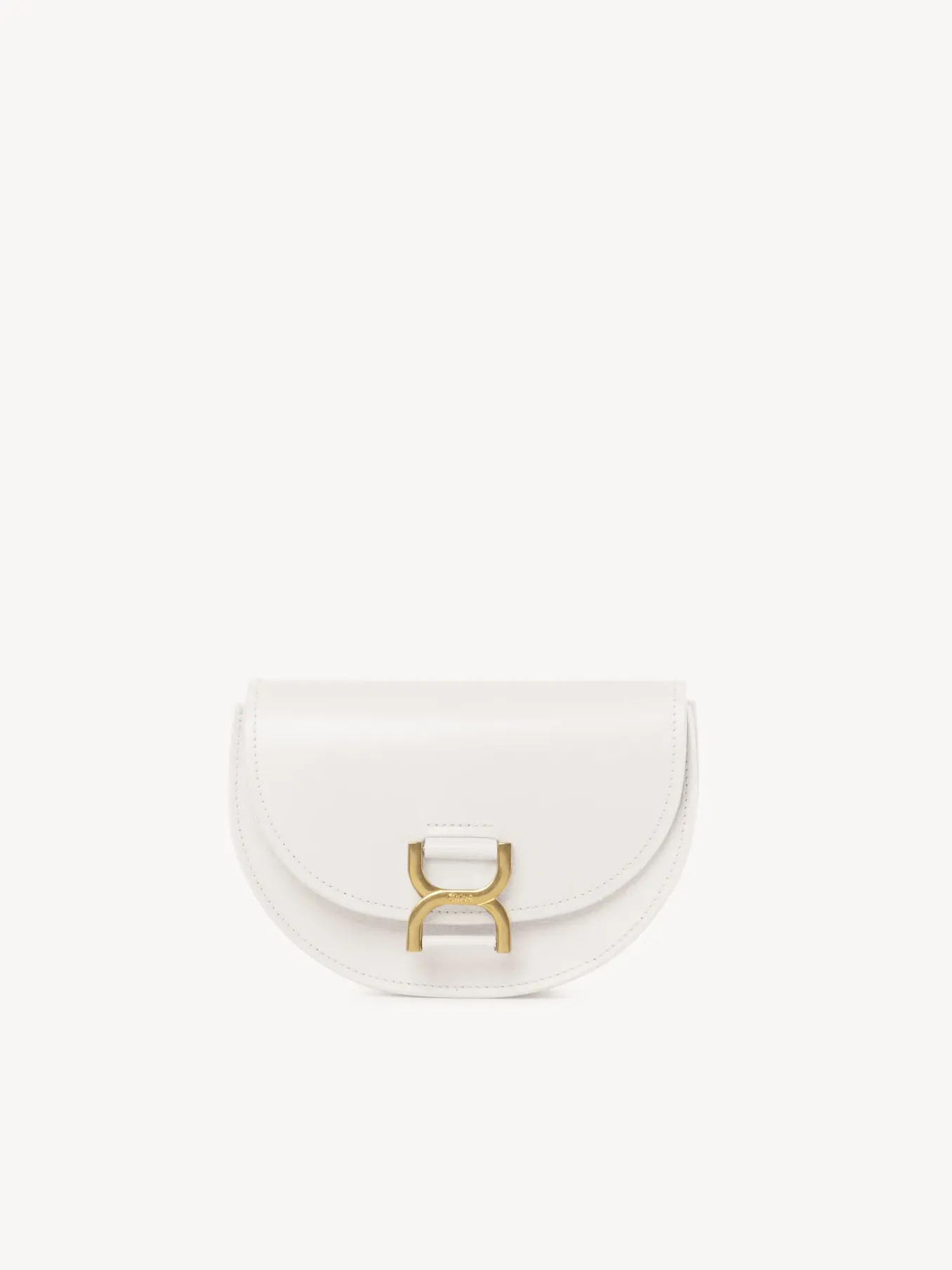 Sacs À Bandoulière-Chloé Mini Sac Demi-Lune Marcie Misty Ivory