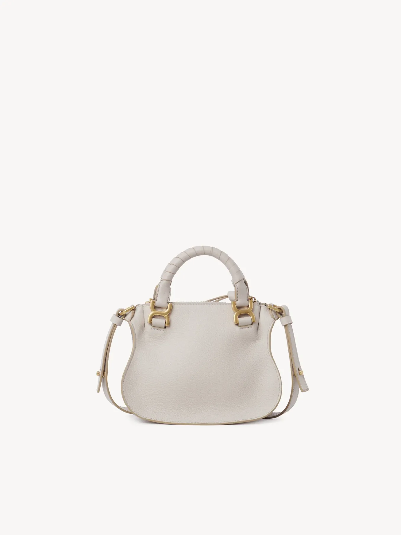 Sacs À Bandoulière-Chloé Mini Sac Double Porte Marcie Wild Grey