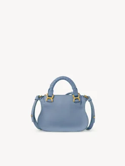 Sacs À Bandoulière-Chloé Mini Sac Double Porte Marcie Shady Cobalt