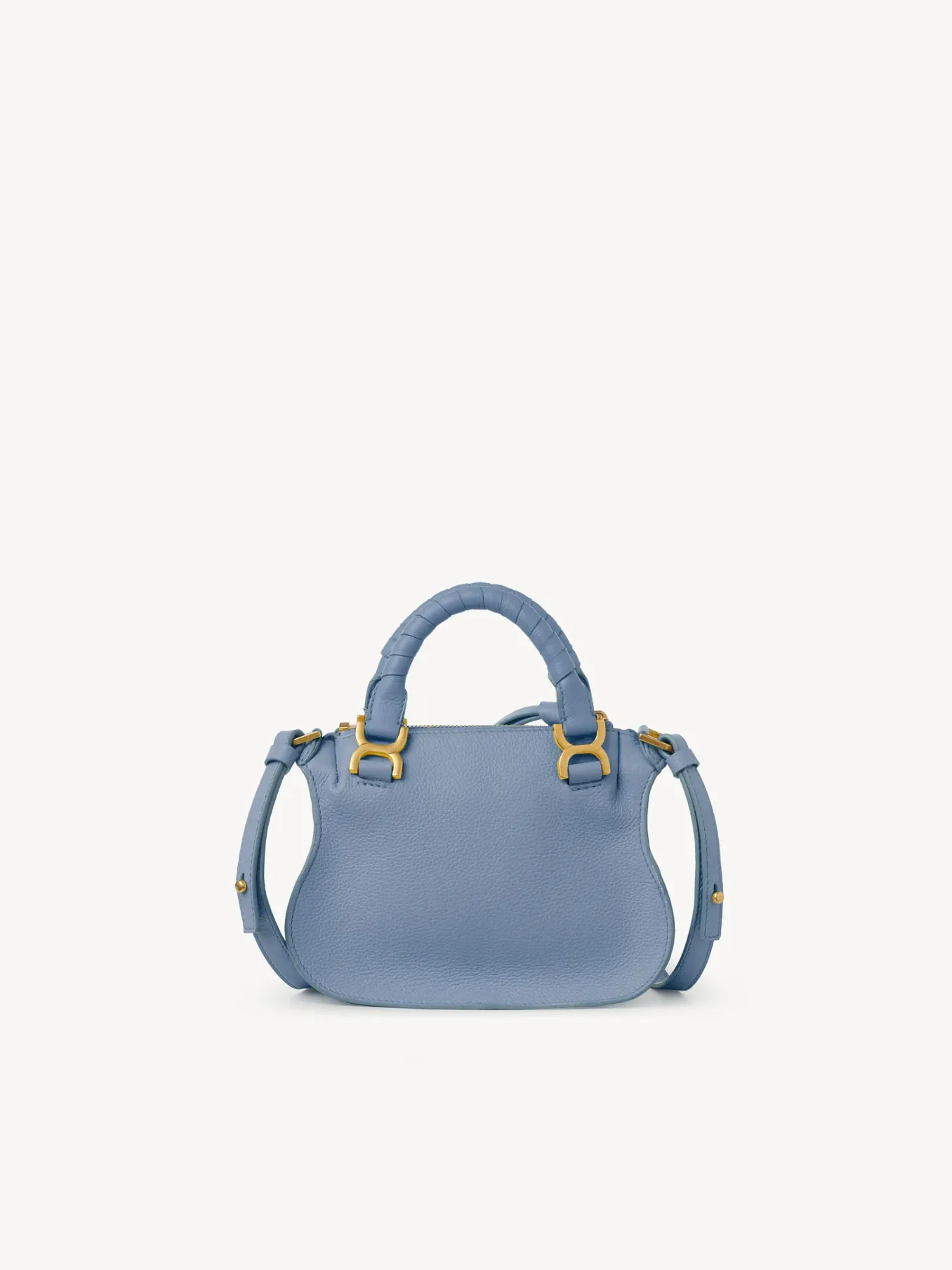 Sacs À Bandoulière-Chloé Mini Sac Double Porte Marcie Shady Cobalt