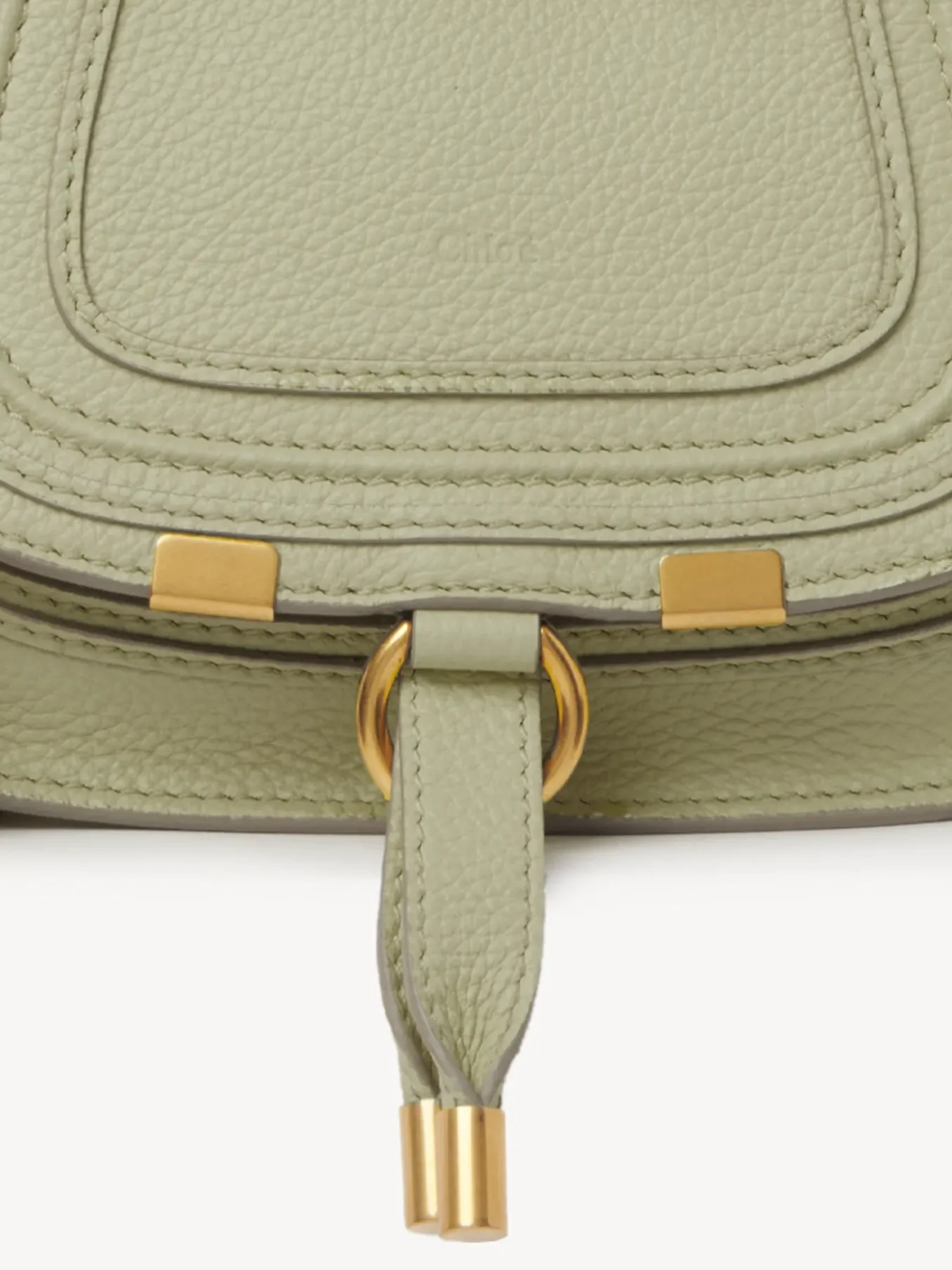 Sacs À Bandoulière-Chloé Mini Sac Double Porte Marcie Faded Green