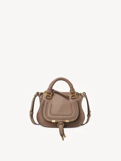 Sacs À Bandoulière-Chloé Mini Sac Double Porte Marcie Woodrose