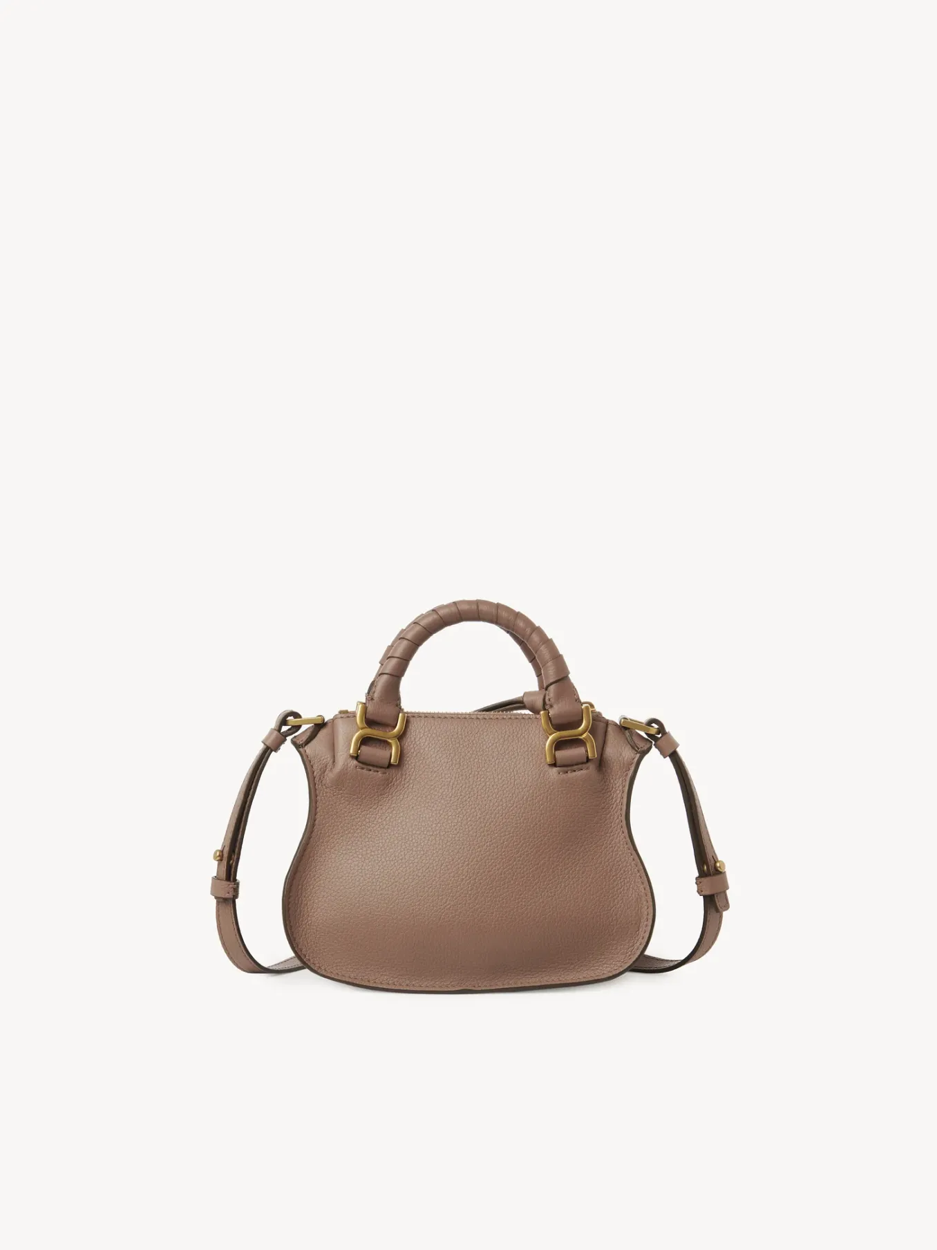 Sacs À Bandoulière-Chloé Mini Sac Double Porte Marcie Woodrose