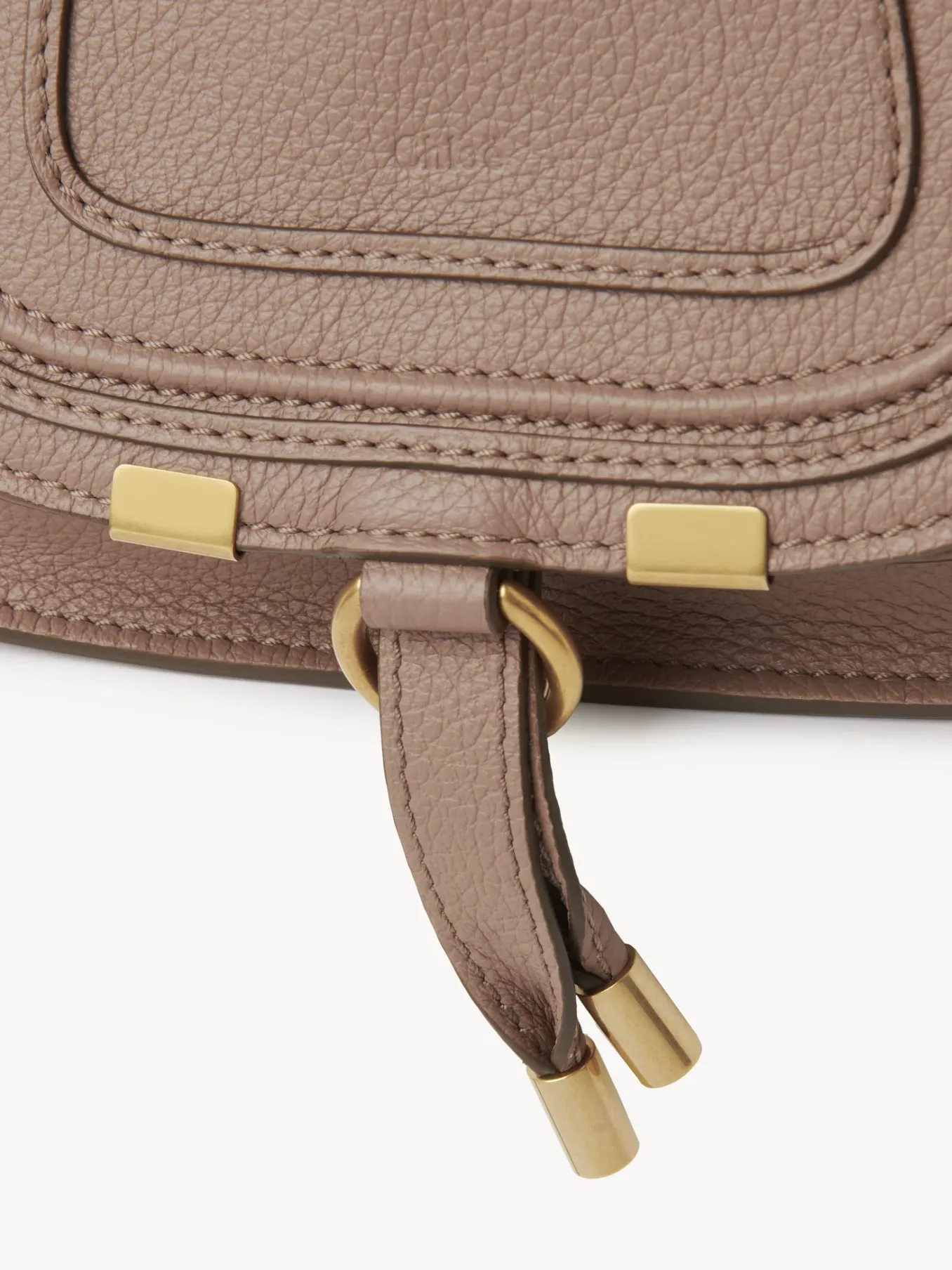 Sacs À Bandoulière-Chloé Mini Sac Double Porte Marcie Woodrose