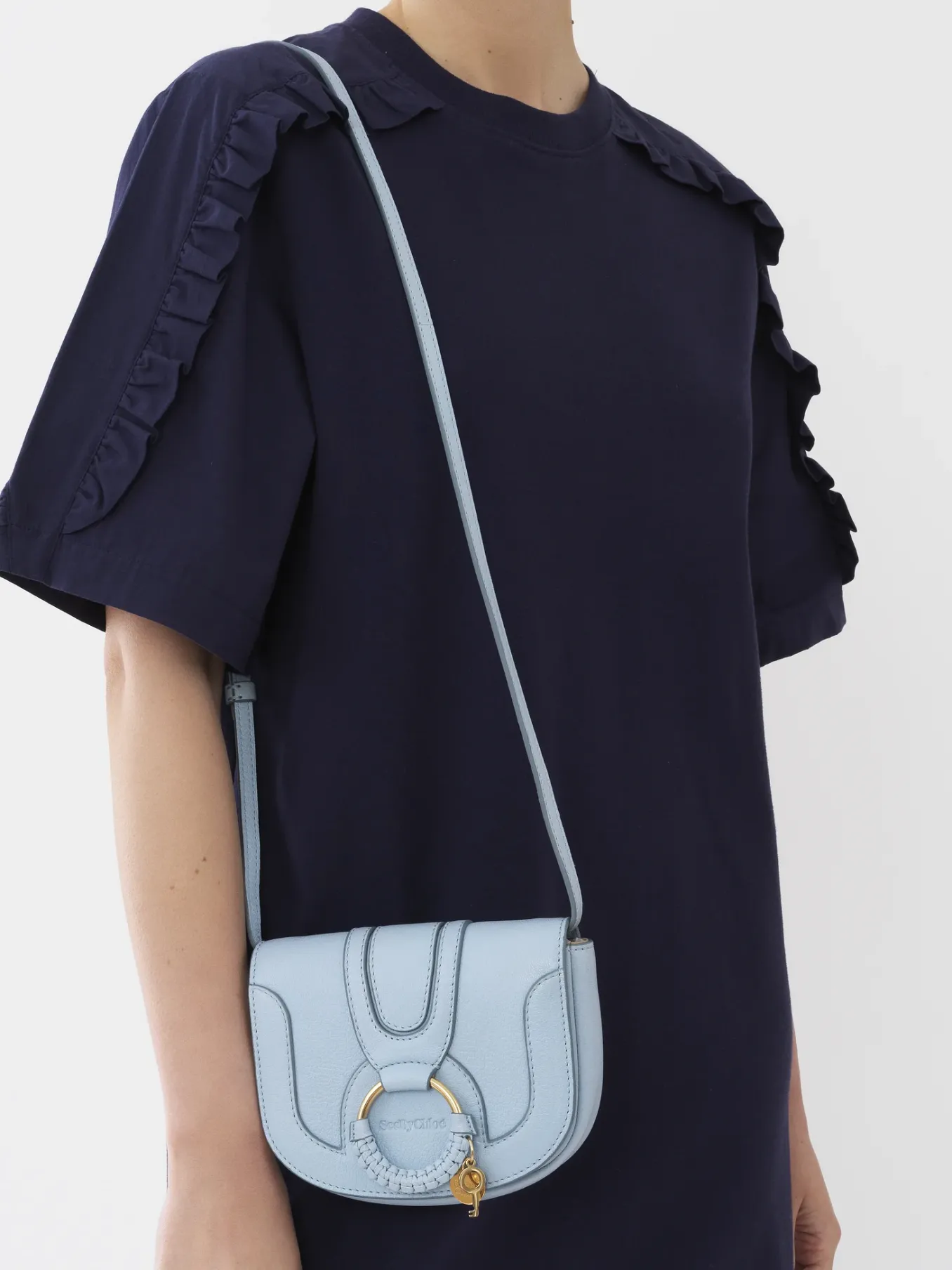 Sacs Porté Épaule-Chloé Mini Sac Hana Softy Blue