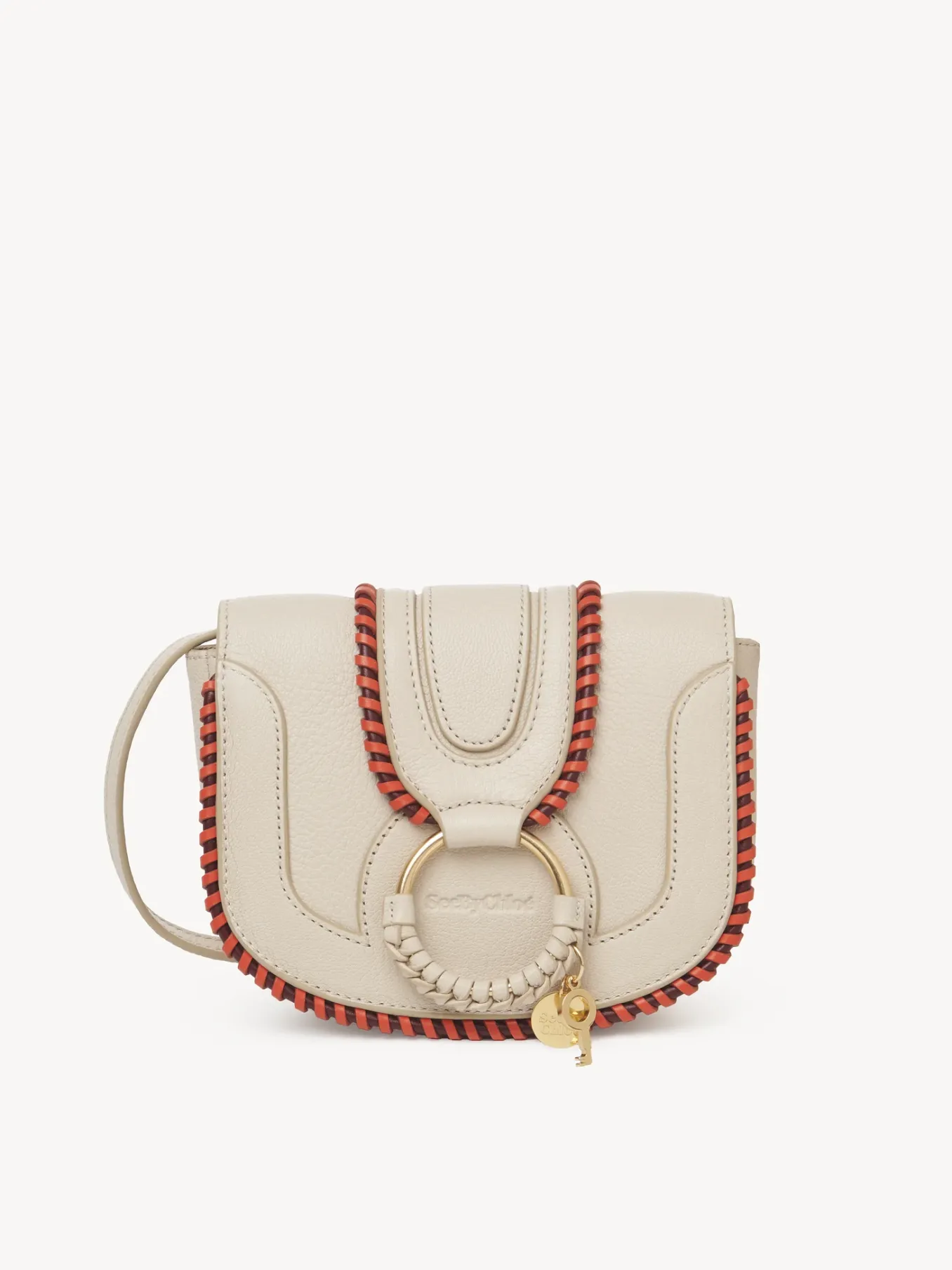 Sacs Porté Épaule-Chloé Mini Sac Hana Cement Beige
