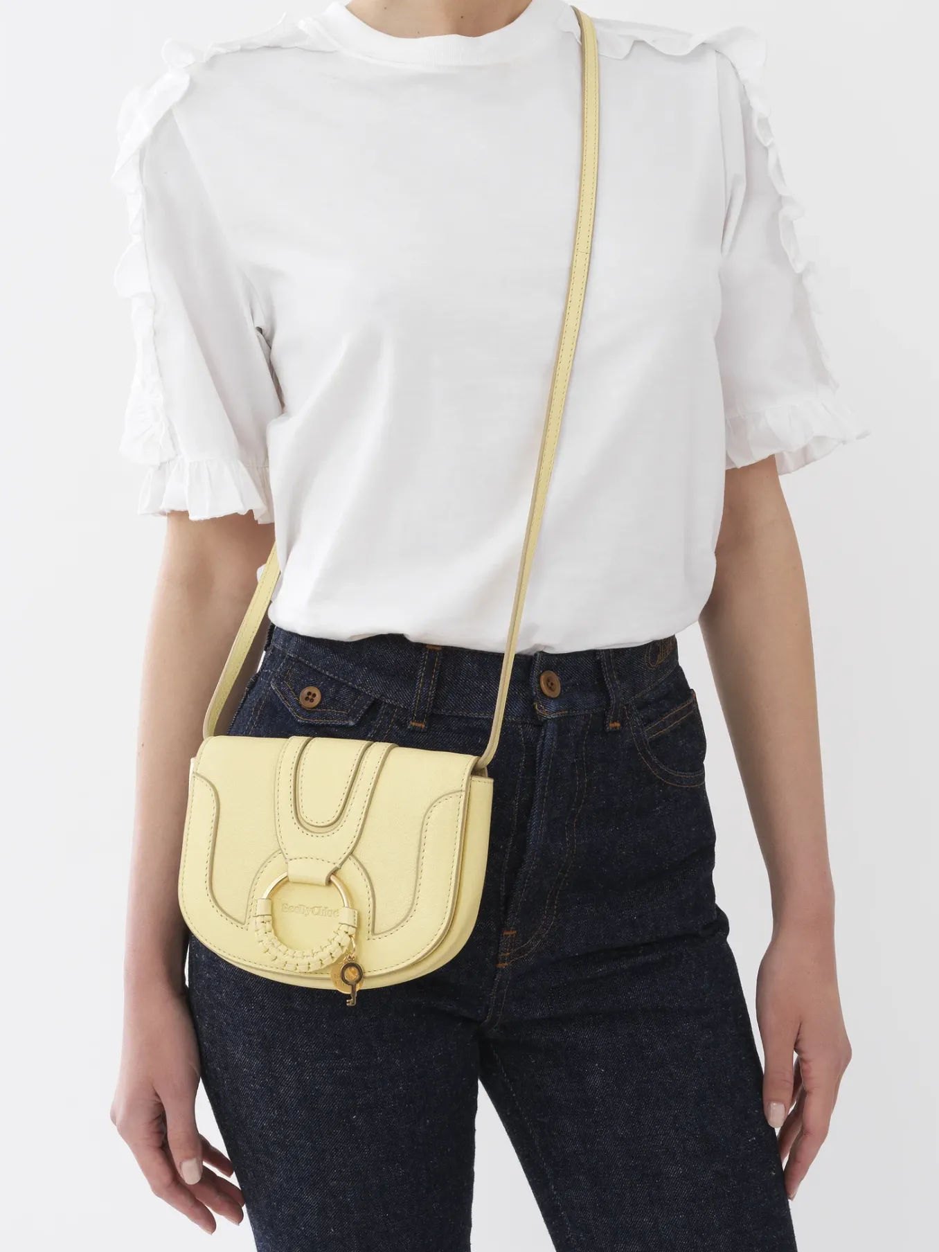 Sacs Porté Épaule-Chloé Mini Sac Hana Pure Yellow