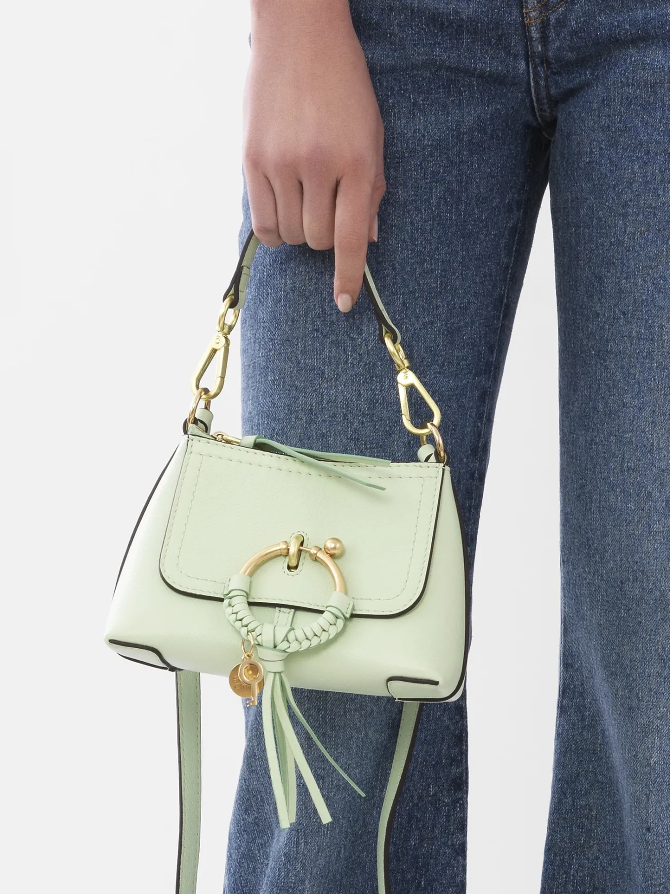 Sacs Porté Épaule-Chloé Mini Sac Joan Pastel Green