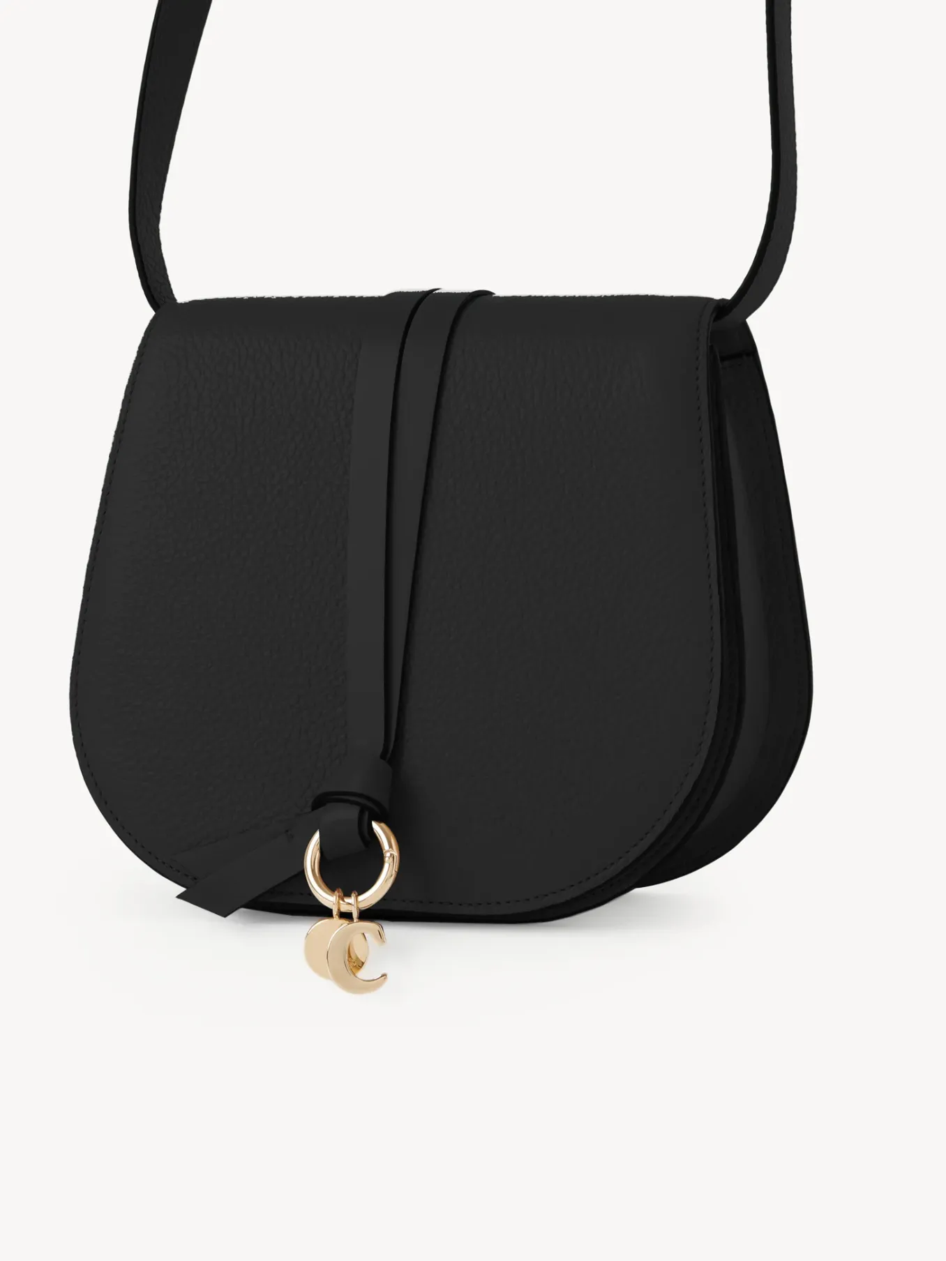 Sacs À Bandoulière-Chloé Mini Sac Porte Épaule Alphabet Noir