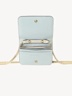 Pochettes-Chloé Mini Sac Porte-Cartes Layers Sterling Blue