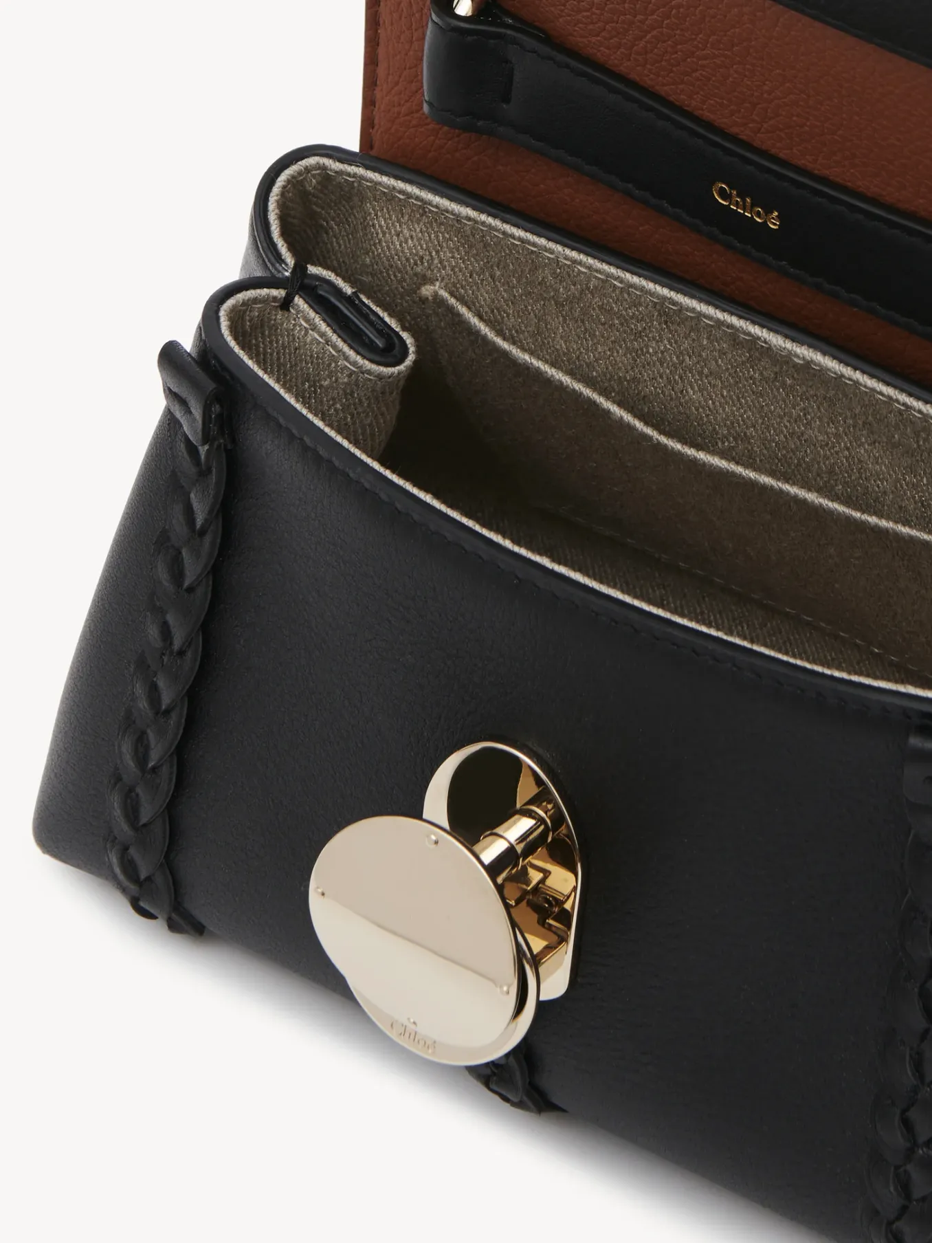 Mini Sacs-Chloé Mini Sac Souple Porte Épaule Penelope Noir