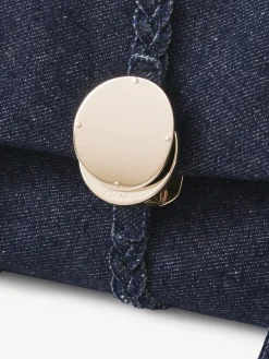 Mini Sacs-Chloé Mini Sac Souple Porte Épaule Penelope Denim