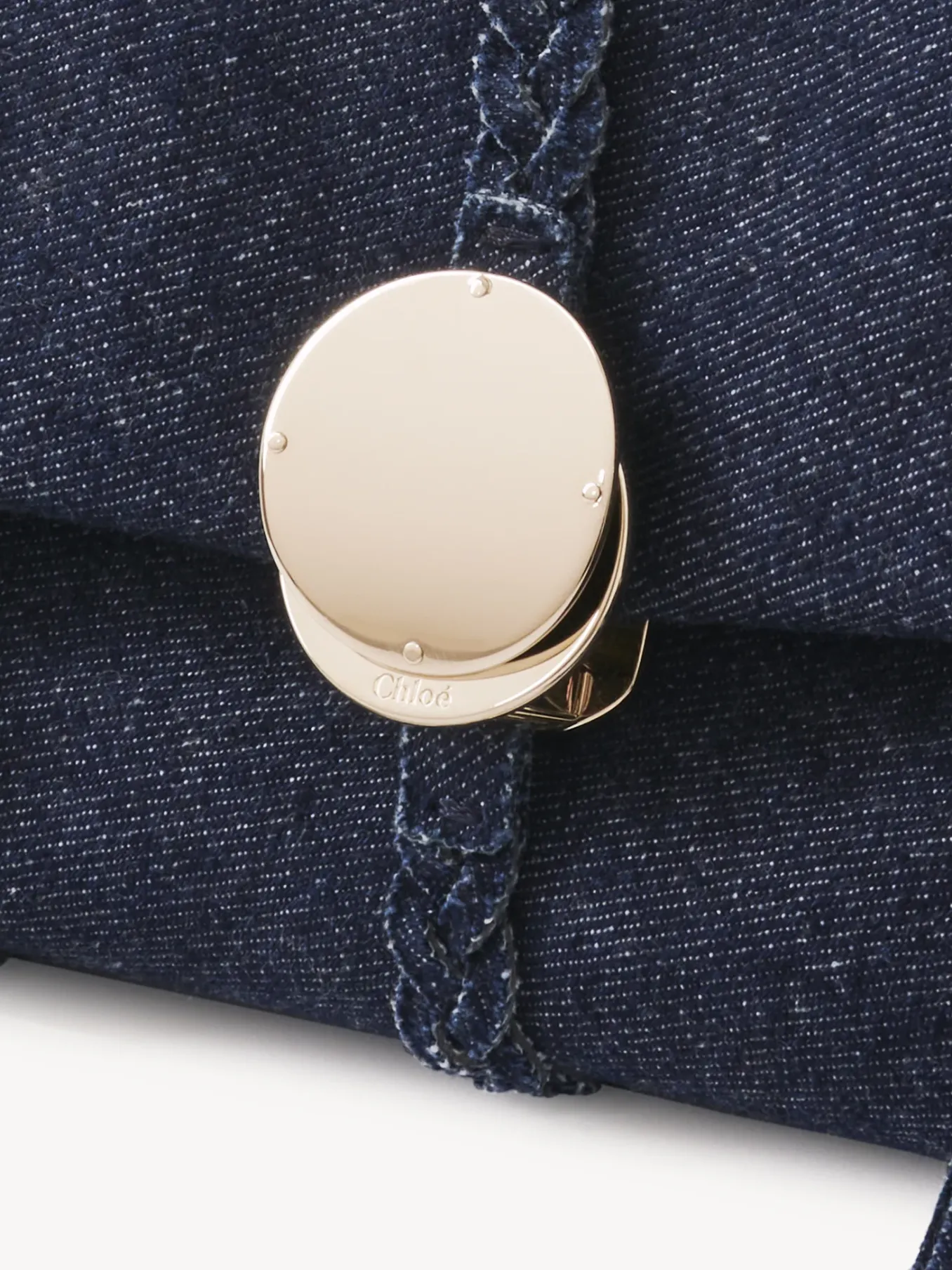 Mini Sacs-Chloé Mini Sac Souple Porte Épaule Penelope Denim