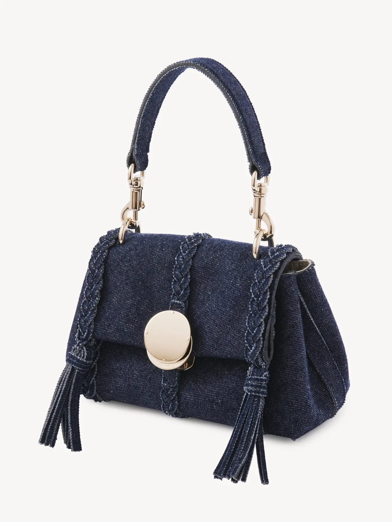 Mini Sacs-Chloé Mini Sac Souple Porte Épaule Penelope Denim