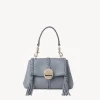 Mini Sacs-Chloé Mini Sac Souple Porte Épaule Penelope Storm Blue
