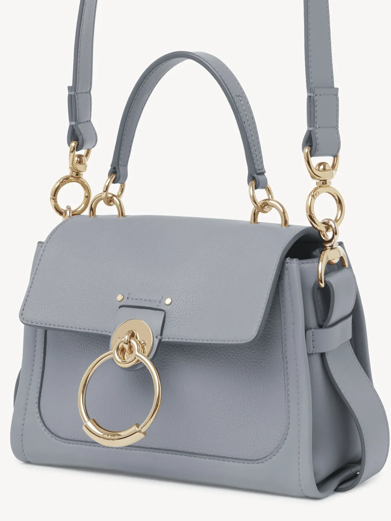 Sacs À Bandoulière-Chloé Mini Sac Tess Day Storm Blue
