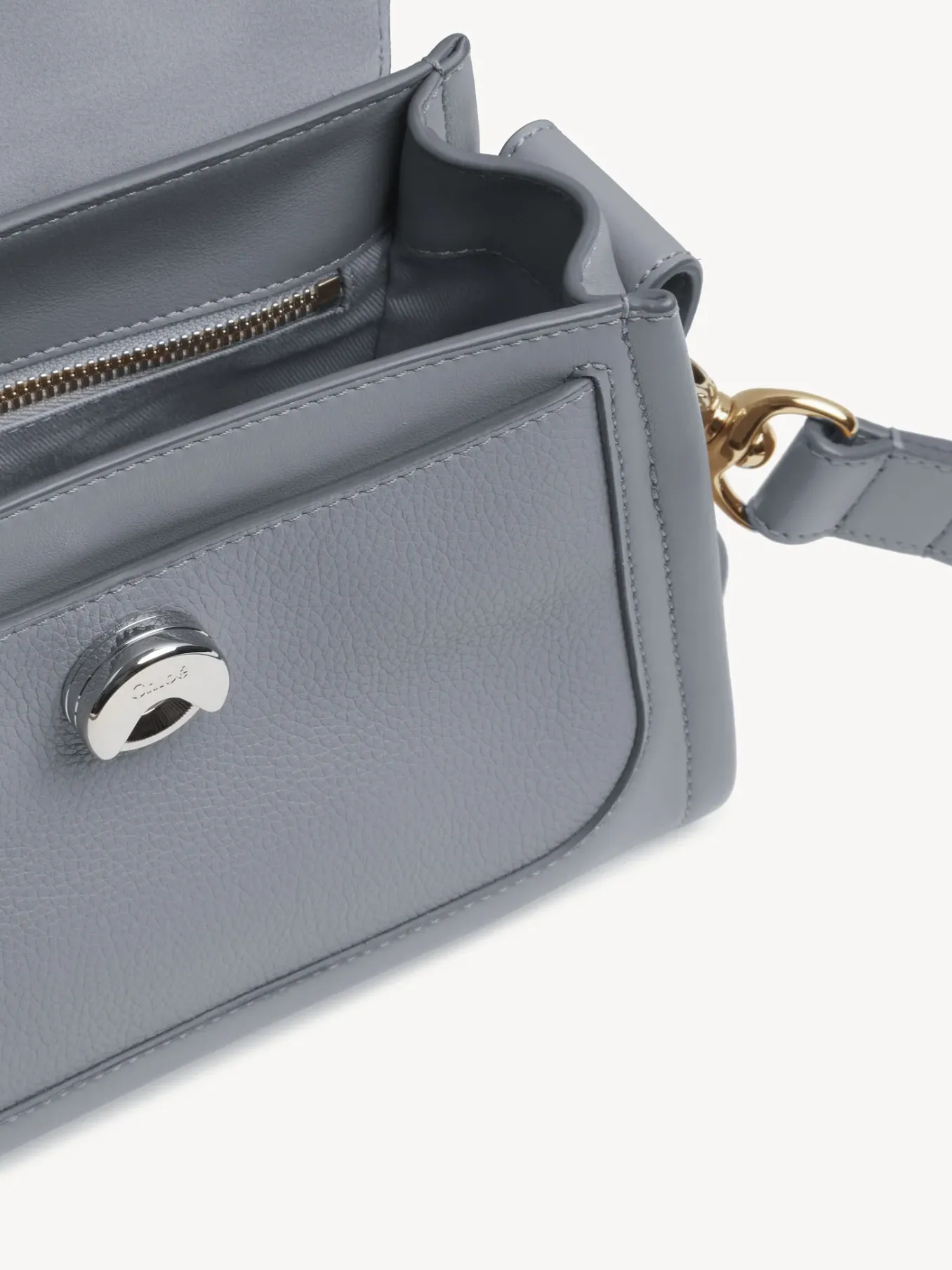 Sacs À Bandoulière-Chloé Mini Sac Tess Day Storm Blue