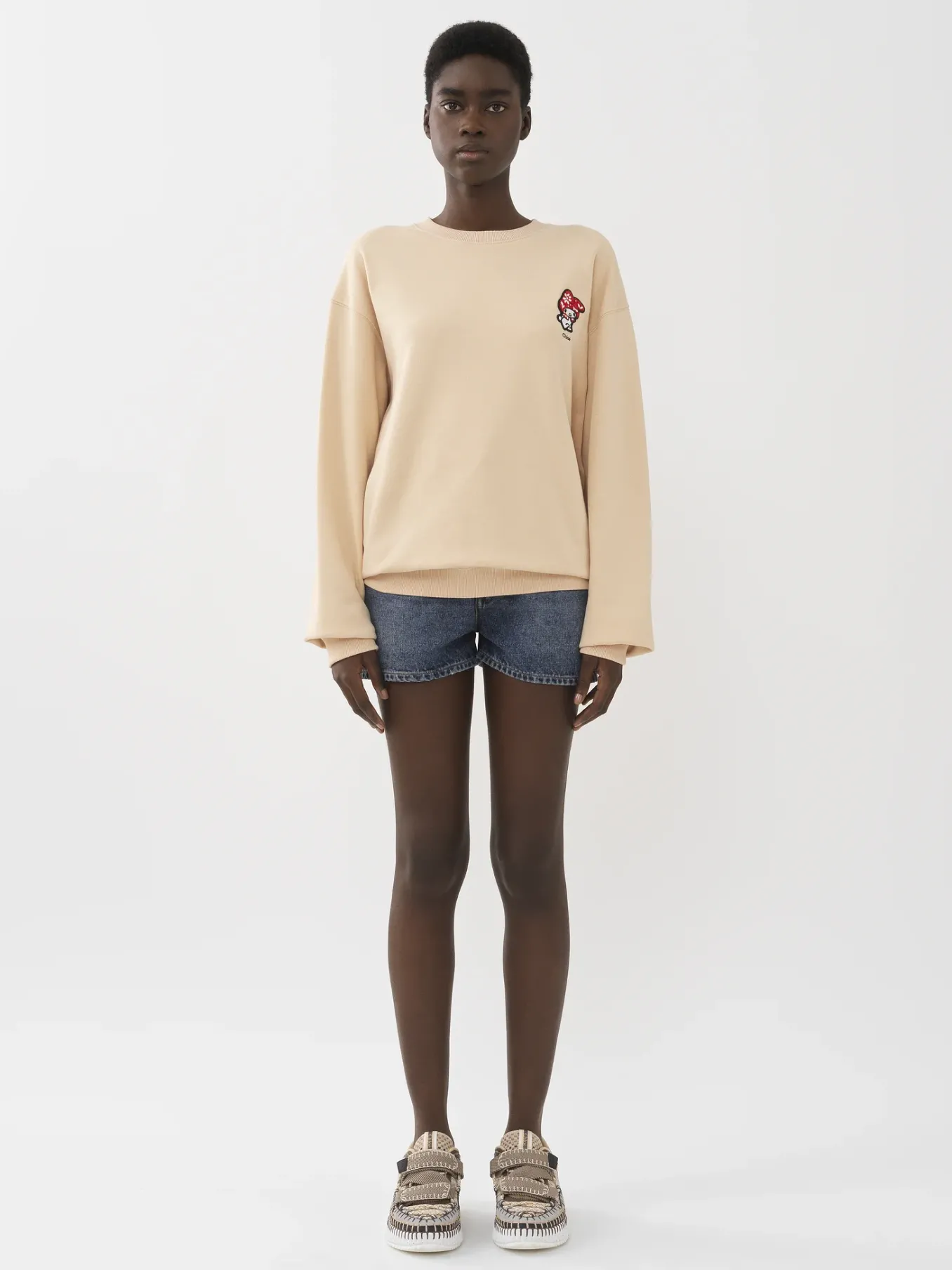 Denim-Chloé Mini Short « Escala » Dusky Blue