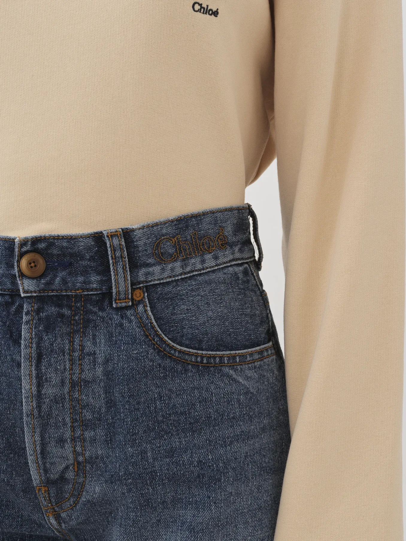Denim-Chloé Mini Short « Escala » Dusky Blue