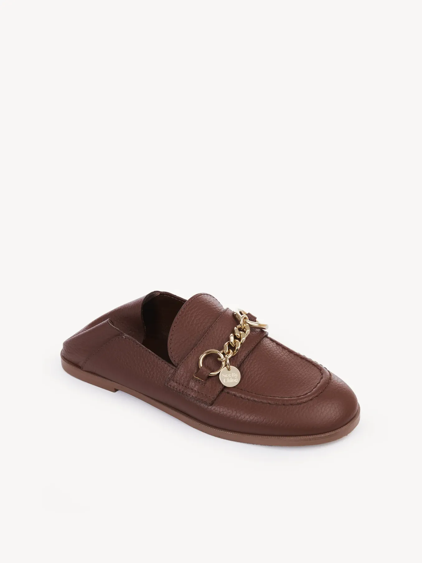 Sandales Et Espadrilles-Chloé Mocassins Aryel Cognac