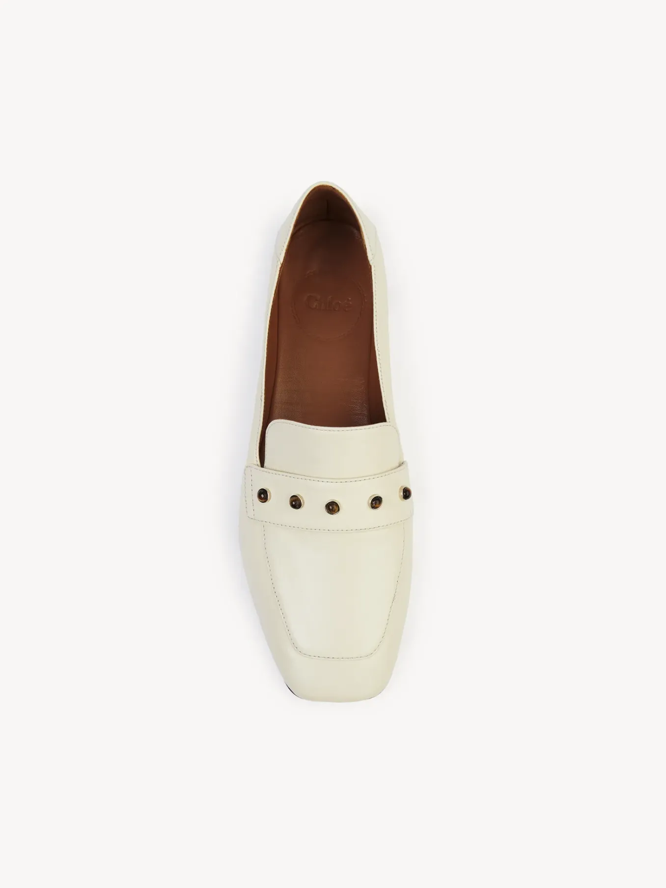 Mocassins Et Chaussures Plates-Chloé Mocassins Aurna Eggshell