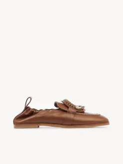 Sandales Et Espadrilles-Chloé Mocassins Hana Tan - Chocolate - Tobacco