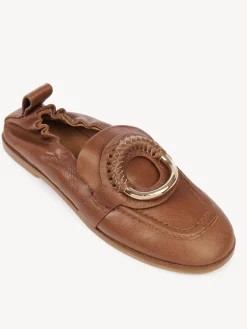 Sandales Et Espadrilles-Chloé Mocassins Hana Tan - Chocolate - Tobacco