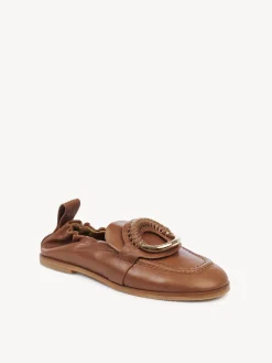 Sandales Et Espadrilles-Chloé Mocassins Hana Tan - Chocolate - Tobacco