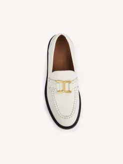 Mocassins Et Chaussures Plates-Chloé Mocassins Marcie Eggshell