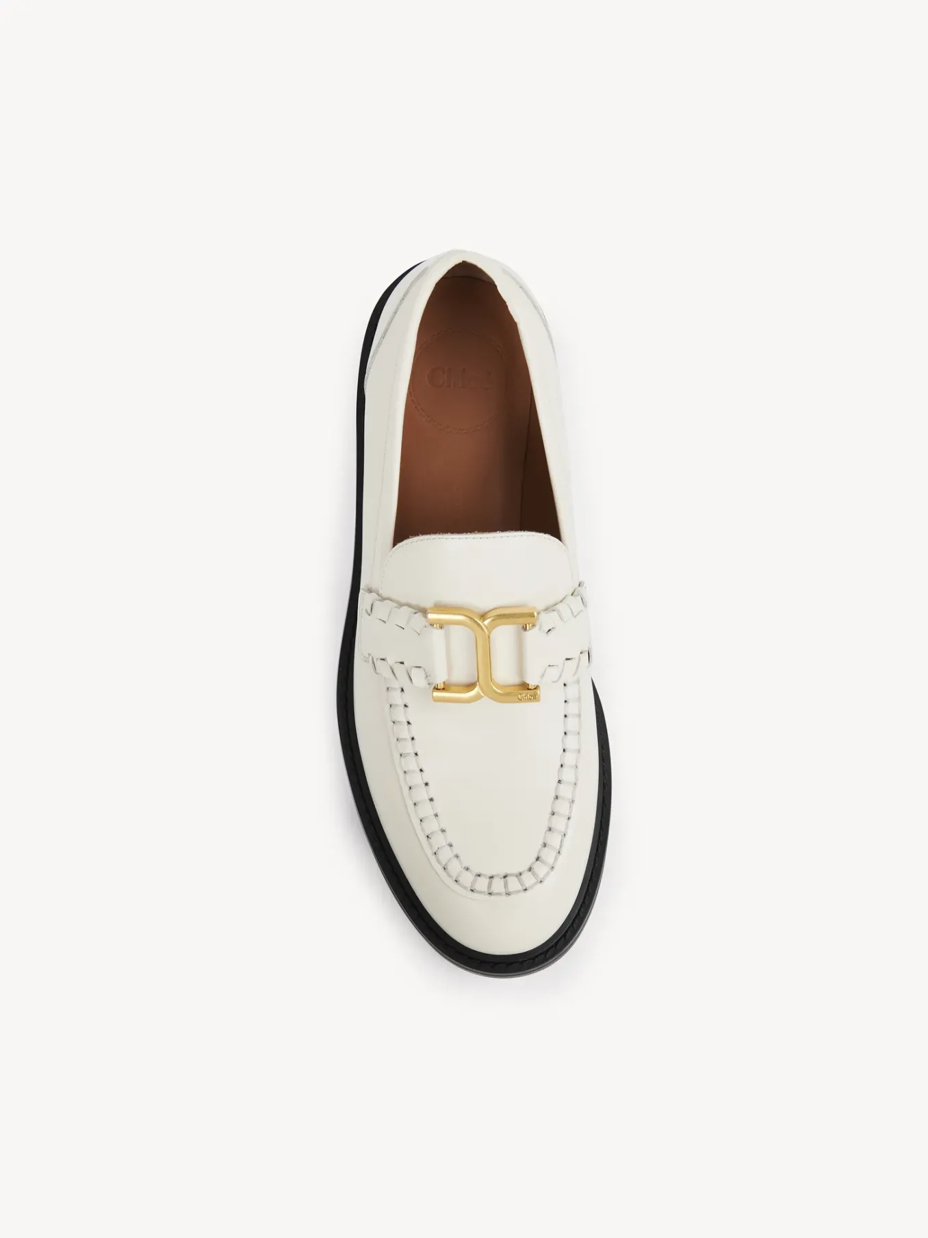 Mocassins Et Chaussures Plates-Chloé Mocassins Marcie Eggshell