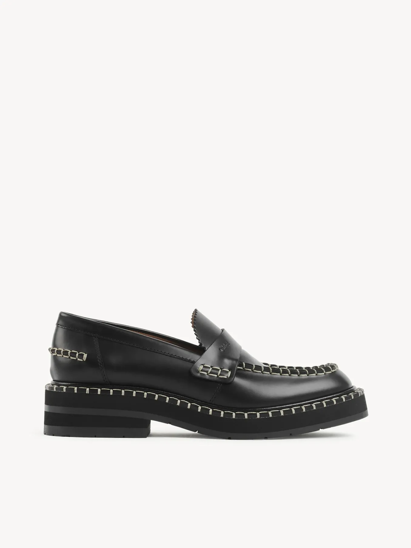 Mocassins Et Chaussures Plates-Chloé Mocassins Noua Noir