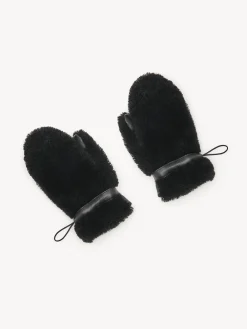 Chapeaux Et Gants-Chloé Moufles Noir