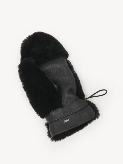 Chapeaux Et Gants-Chloé Moufles Noir