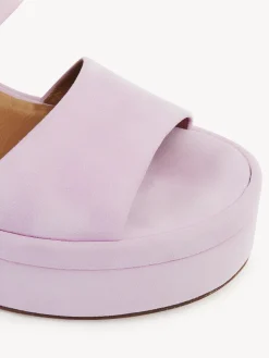 Mules-Chloé Mules A Talon Odina Creamy Lilac