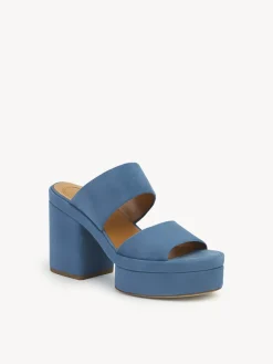 Mules-Chloé Mules A Talon Odina Shady Cobalt