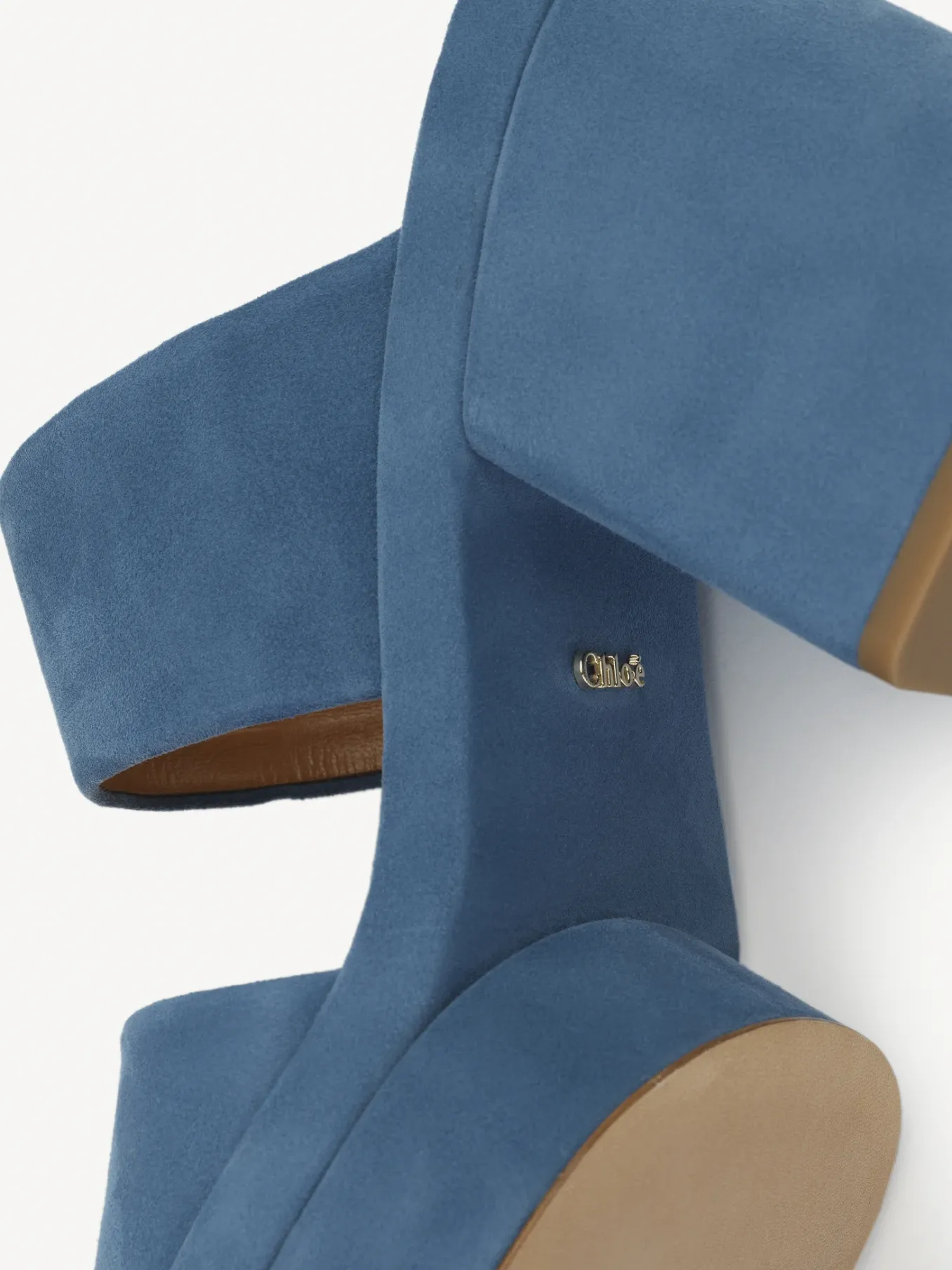 Mules-Chloé Mules A Talon Odina Shady Cobalt