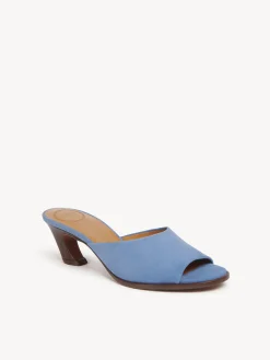 Mules-Chloé Mules A Talon Oli Shady Cobalt