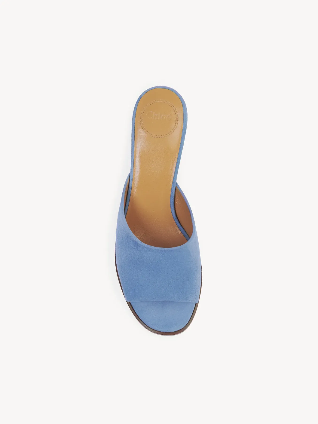 Mules-Chloé Mules A Talon Oli Shady Cobalt