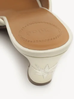 Mules-Chloé Mules A Talon Oli Eggshell