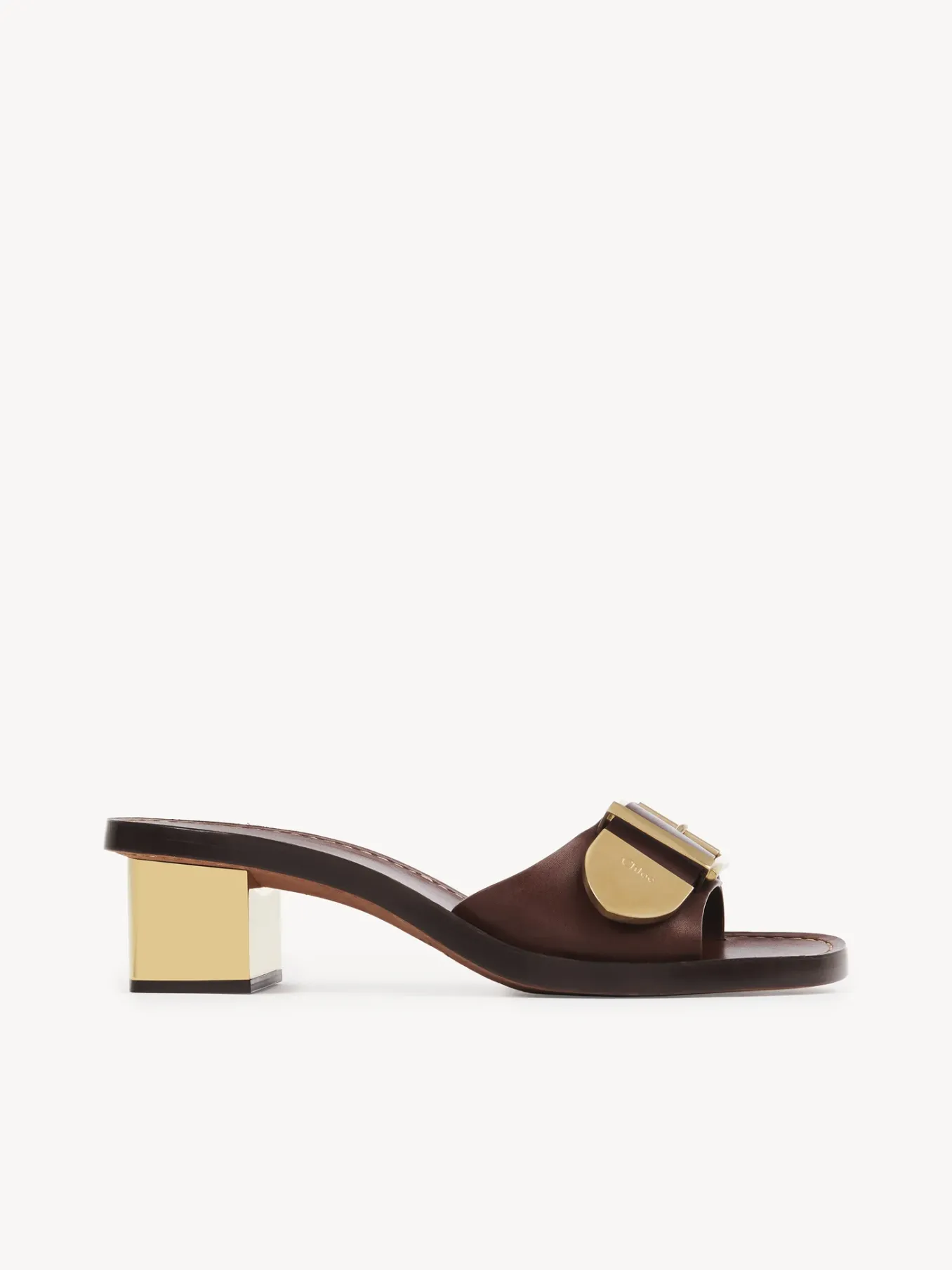 Mules-Chloé Mules A Talon Rebecca Brunet Brown