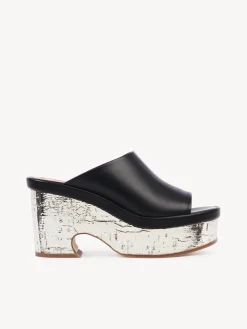 Mules-Chloé Mules Compensees Oli Noir
