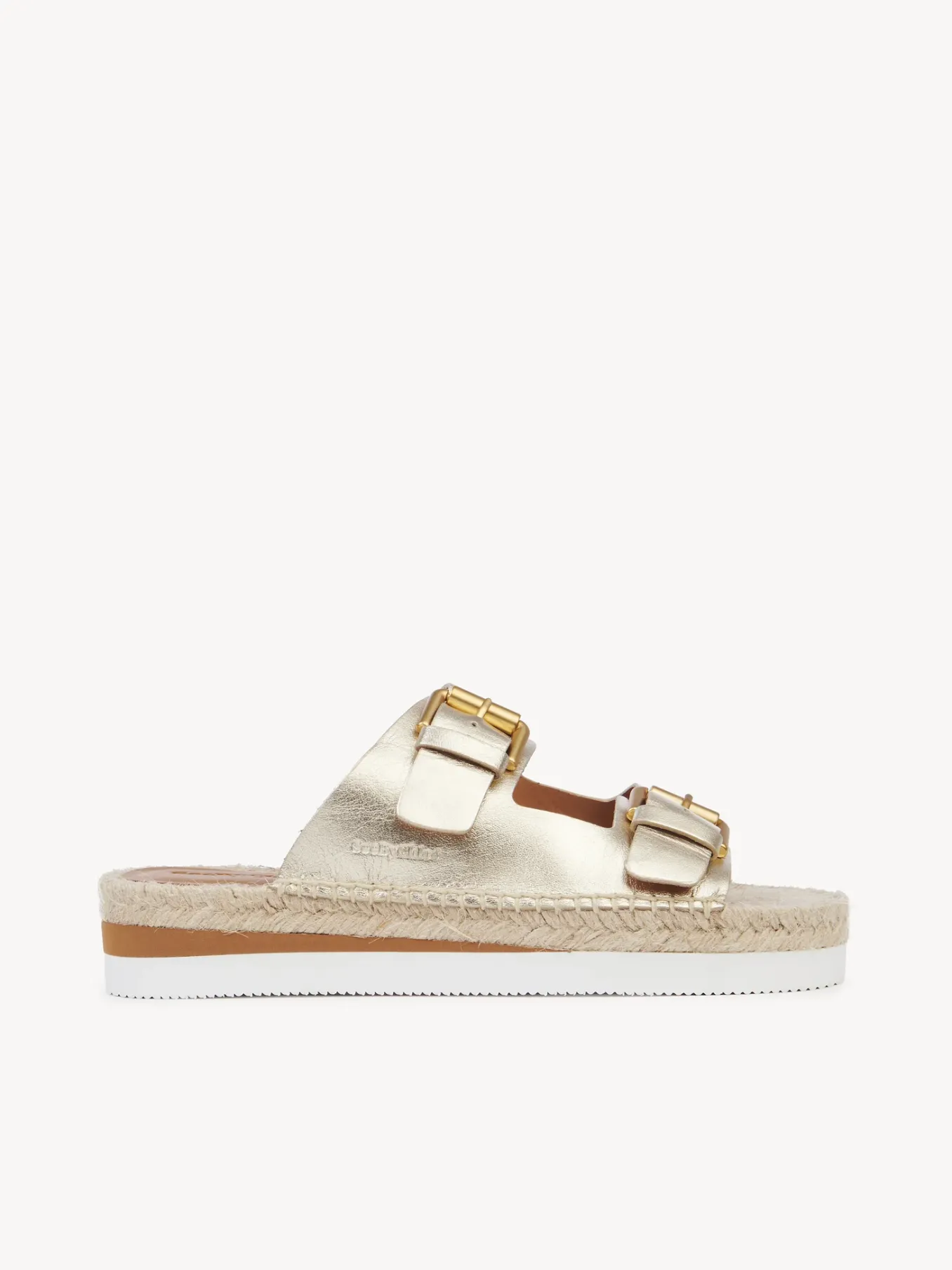 Sandales Et Espadrilles-Chloé Mules Espadrilles Glyn Platino