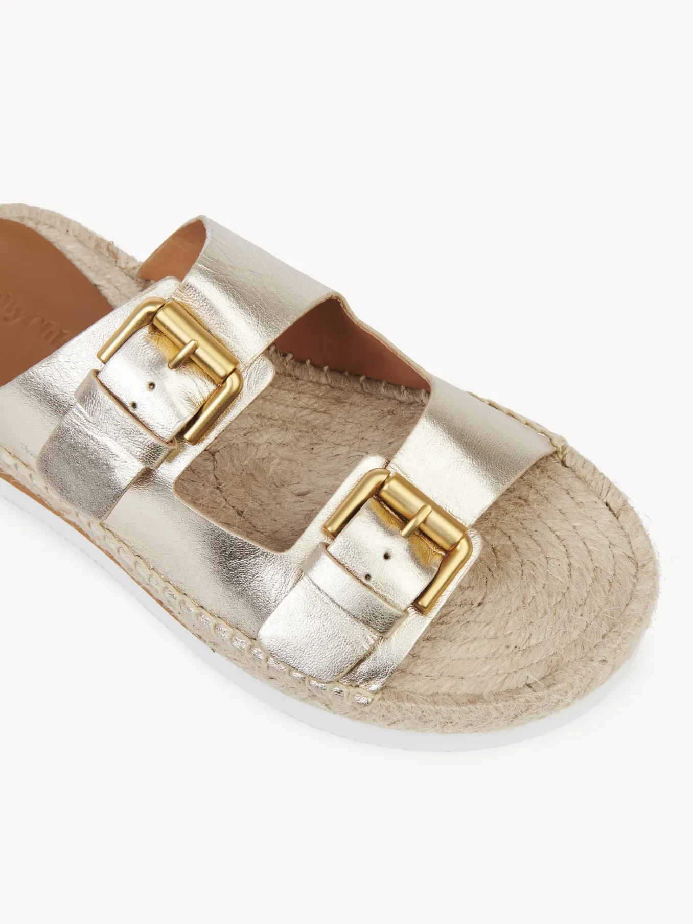 Sandales Et Espadrilles-Chloé Mules Espadrilles Glyn Platino