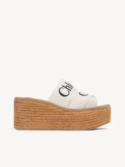 Lin-Chloé Mules Espadrilles Woody Blanc