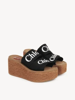 Lin-Chloé Mules Espadrilles Woody Noir