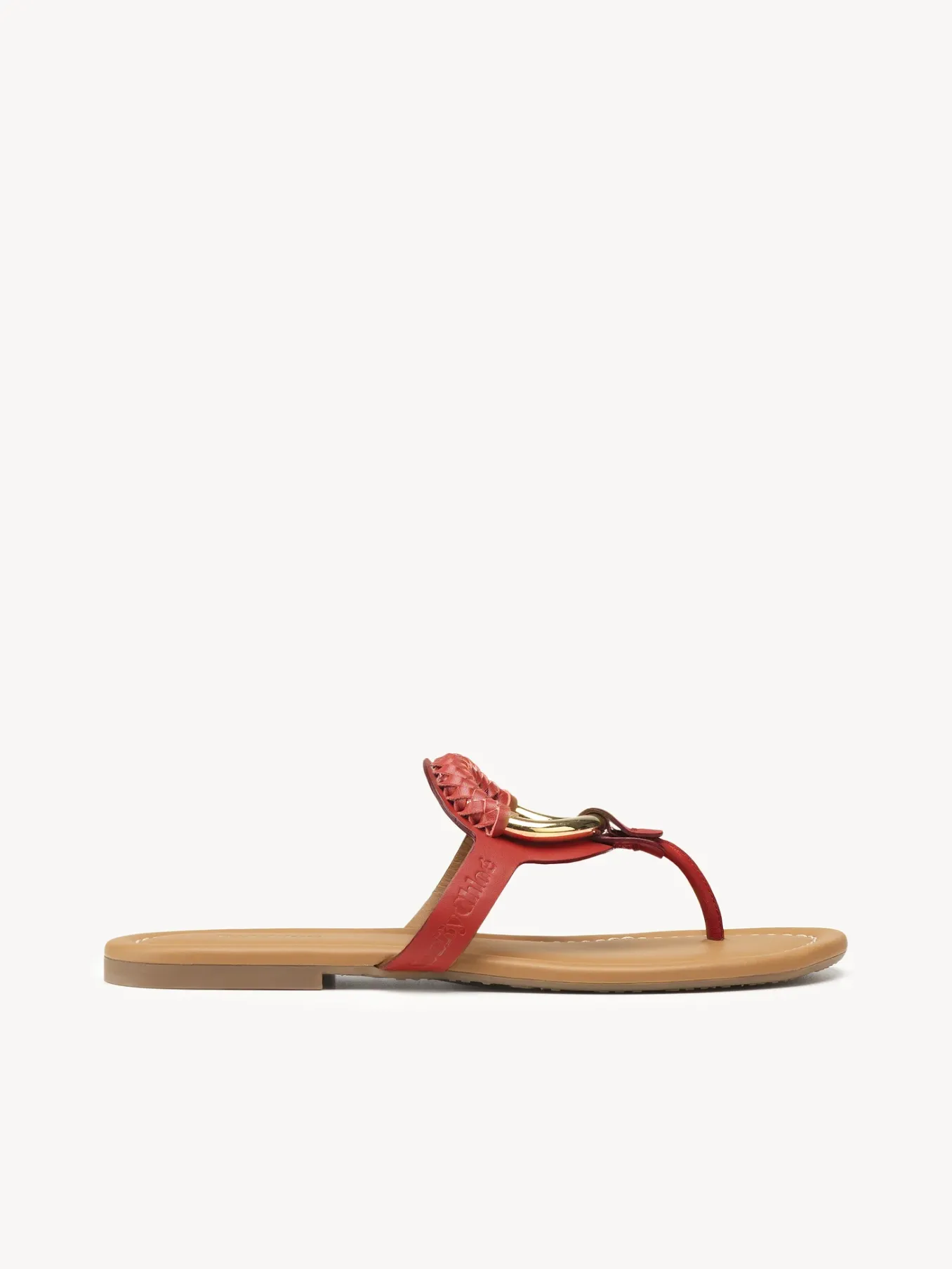 Sandales Et Espadrilles-Chloé Mules Hana Red 301